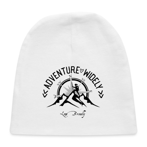 Adventure Widely logo - Black - Baby Cap