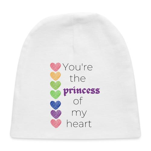 Princess of My Heart (black text) - Baby Cap