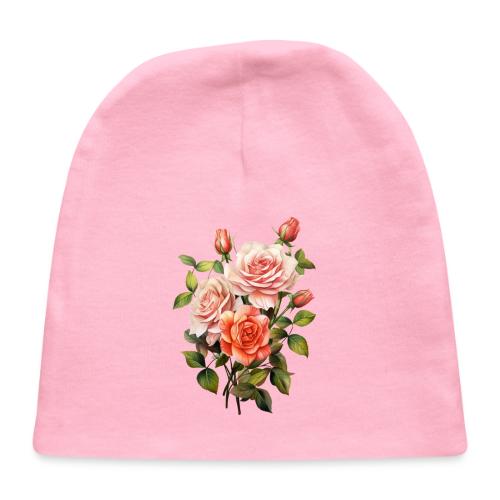 Pink Roses - Baby Cap