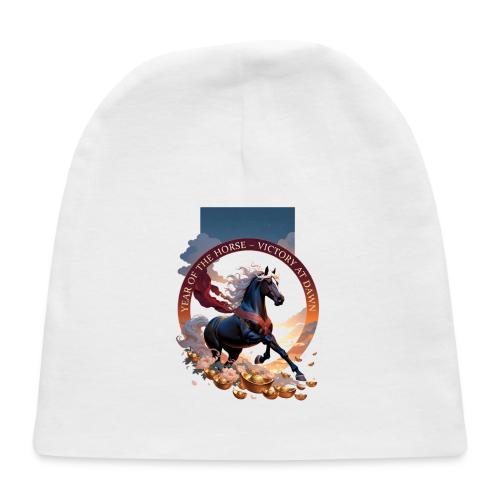 Year of the Horse Dawn T Shirt,Lunar New Year Gift - Baby Cap