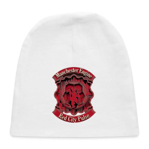 Red Manchester T Shirt, Red Soccer City Pride Gift - Baby Cap