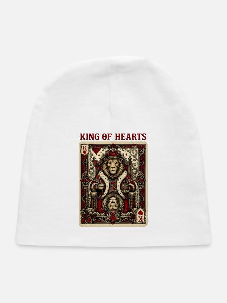 King of Hearts - Baby Cap - white - Front