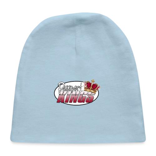 Passportkings white shirt design - Baby Cap