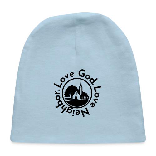BW Love God Love Neighbor Emblem - Baby Cap