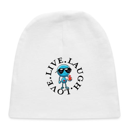 Circle Remember to live laugh love - Baby Cap