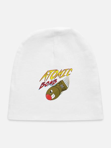 ATOMIC BOMB - Baby Cap - white - Front