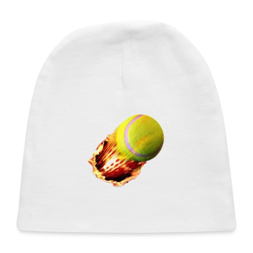 Tennis Ball Coming Through Shirt - Baby Cap