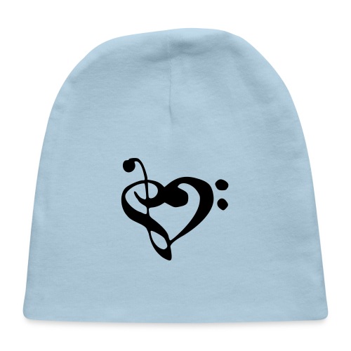 musical note with heart - Baby Cap