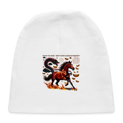 Year of the Horse Victory T Shirt, Lunar New Year - Baby Cap