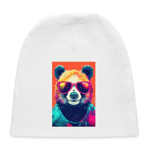 Panda in Pink Sunglasses - Baby Cap