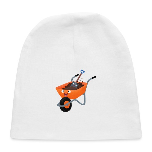 Cute happy orange wheelbarrow cartoon illustration - Baby Cap