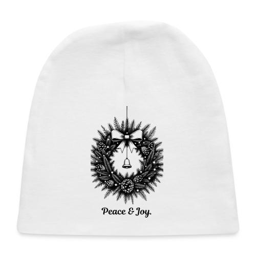 Peace & Joy T-Shirt | Minimalist Elegant Christmas - Baby Cap