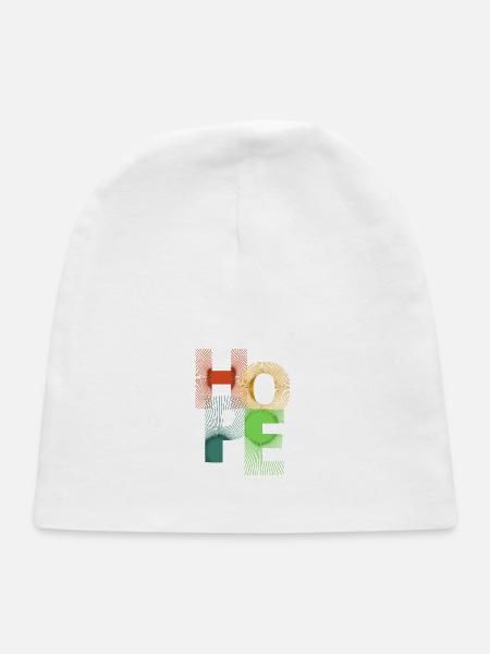 Colorful Modern Typography - Baby Cap - white - Front