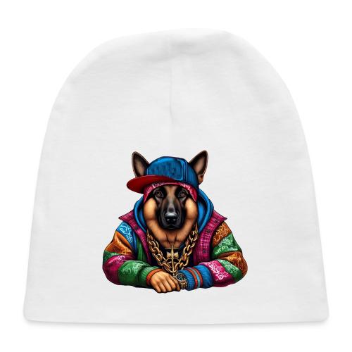 German Shepherd The Rapper Drawing - Baby Cap