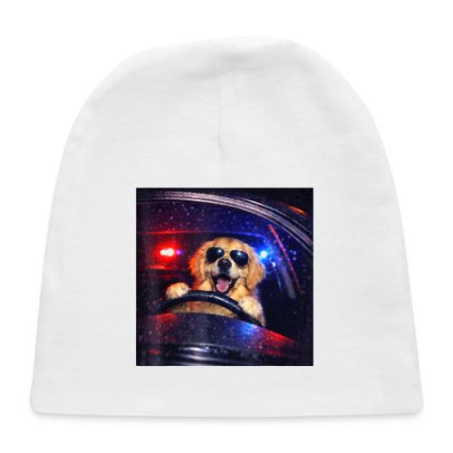 Funny Police Golden Retriever Meme Tee - Baby Cap