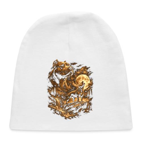 Pit Bull Howling Moon Fantasy Forest Tee - Baby Cap