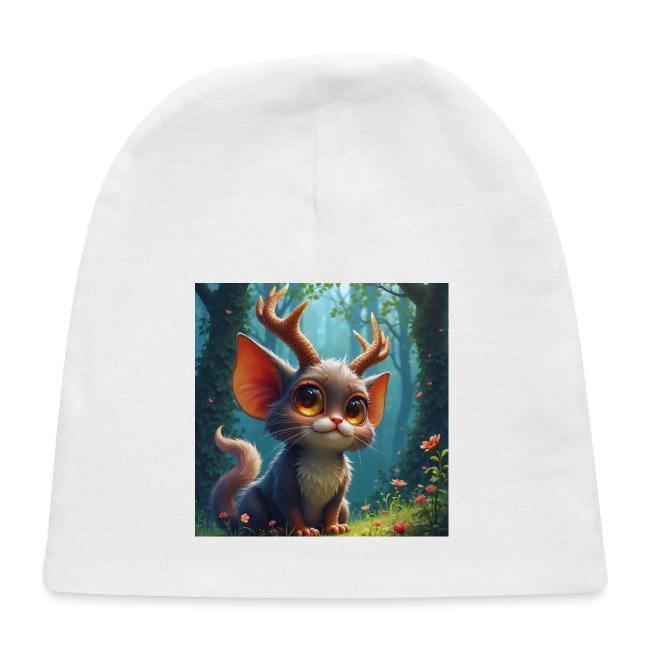 Magical Forest Creature with Deer Horns