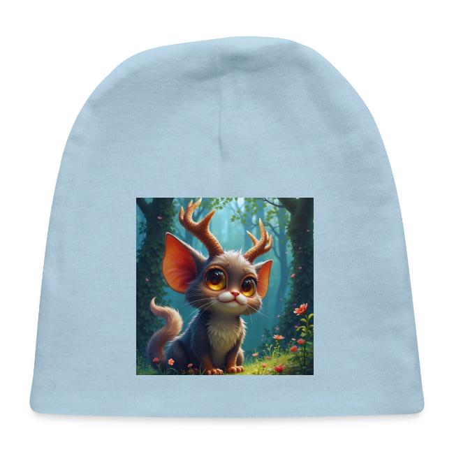 Magical Forest Creature with Deer Horns