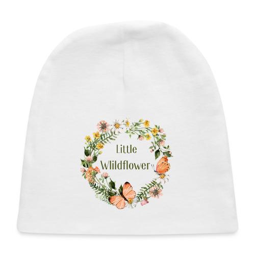 Little wildflower – Baby Shower Gift Bodysuit - Baby Cap