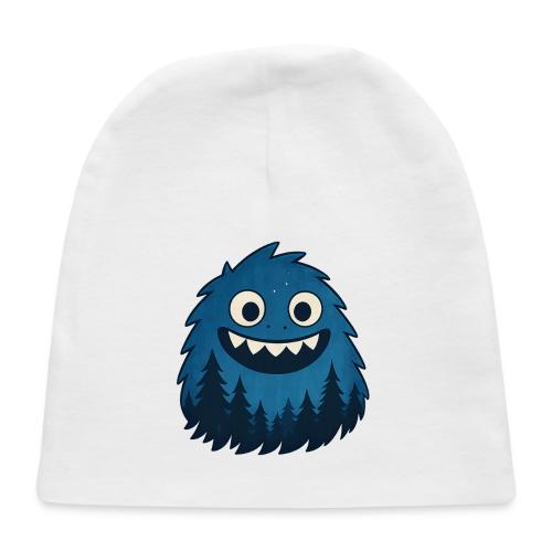 Whimsical Blue Forest Monster – Cute Cartoon Night - Baby Cap