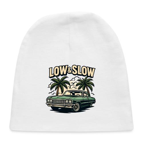 Classic Lowrider Car | Low & Slow Retro T-Shirt - Baby Cap