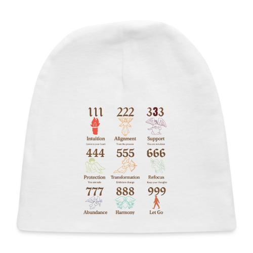 Mystic Angel Numbers Spiritual Symbols on Gildan - Baby Cap