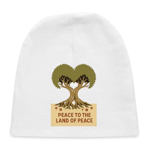 Peace To The Land Of Peace Tree Heart - Baby Cap