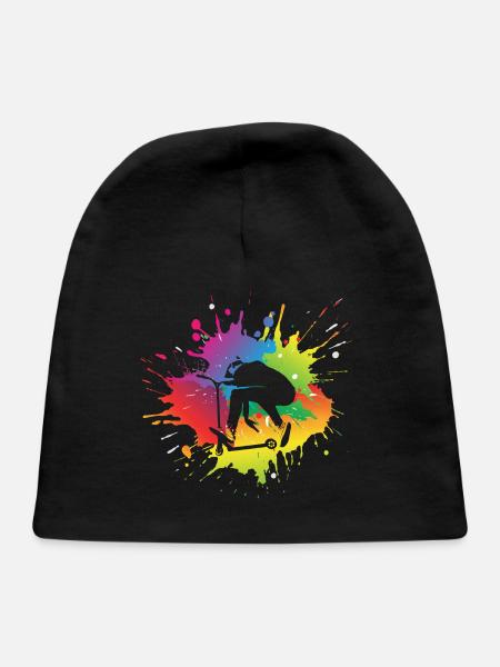 scooter stunt - Baby Cap - black - Front