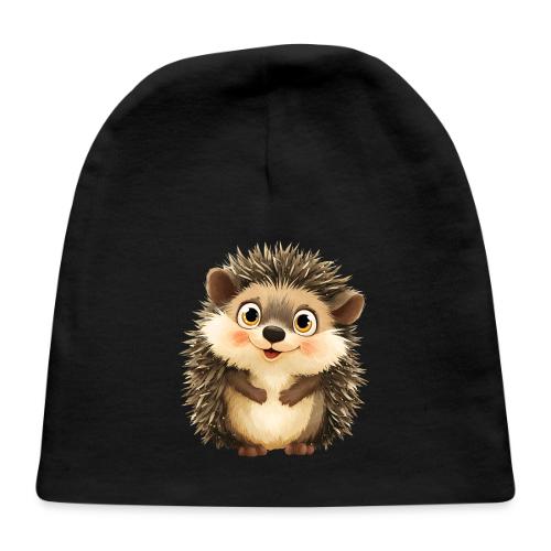Smiling Cartoon Hedgehog with Joyful Expression - Baby Cap