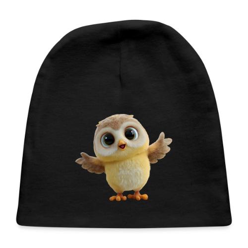 Cute Cartoon Baby Owl with Wings Open - Baby Cap