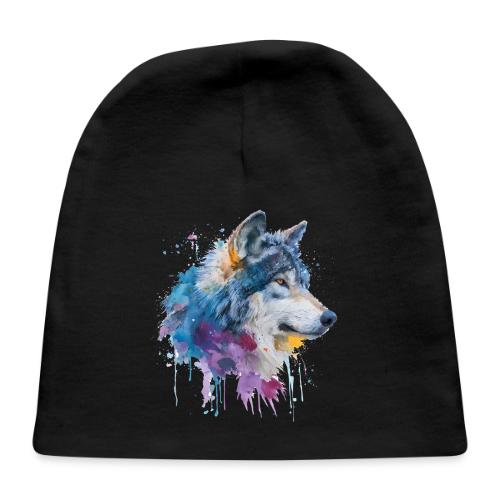 Splash-Art Wolf Head - Baby Cap