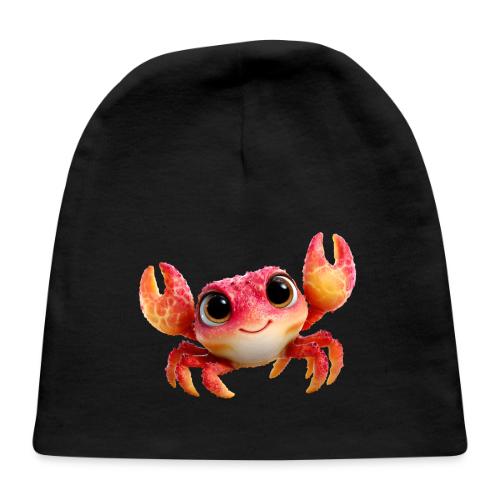 Cheerful Red Baby Crab Character - Baby Cap
