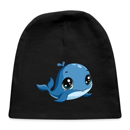 Smiling Blue Baby Whale - Baby Cap