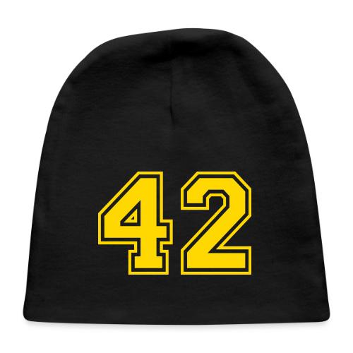 Number 42 in a classic athletic collegiate font - Baby Cap