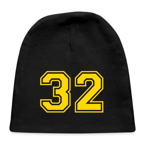 Number 32 in a classic athletic collegiate font - Baby Cap