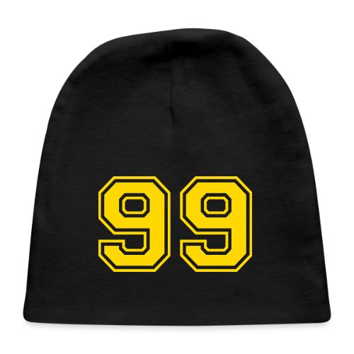 Number 99 in a classic athletic collegiate font - Baby Cap