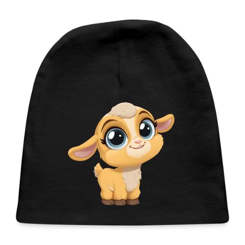 Sweet Cartoon Baby Goat with Joyful Smile - Baby Cap