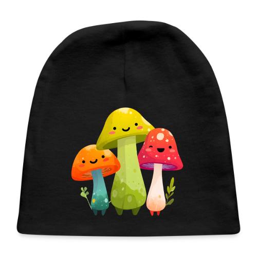 Trio of Happy Mushrooms - Baby Cap