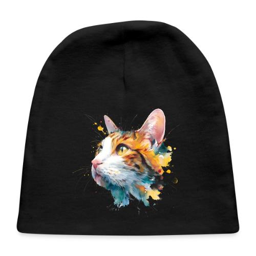 Cat: Feline Ink Burst - Baby Cap