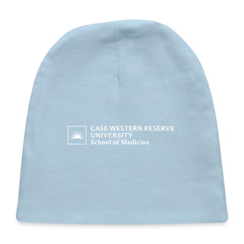 SOM Two Line Horizontal Primary Logo CWRU WHITE 1 - Baby Cap