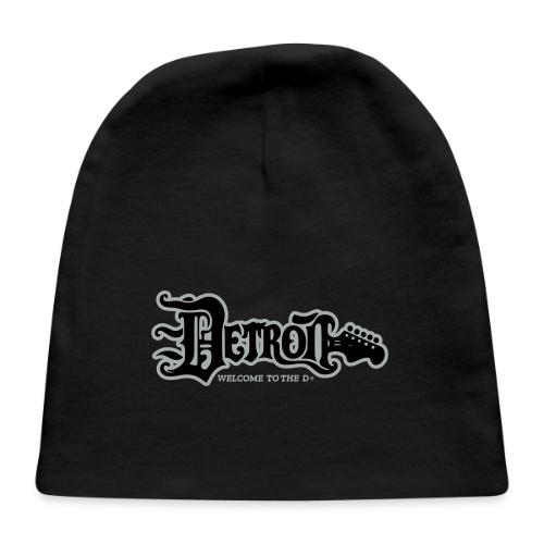 DETROIT GUITAR WTTD BLK SLR REG FONT - Baby Cap