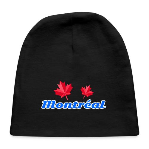 Montréal with two red maple leaves - Baby Cap