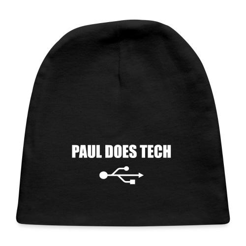 Paul Does Tech White Logo With USB - Baby Cap