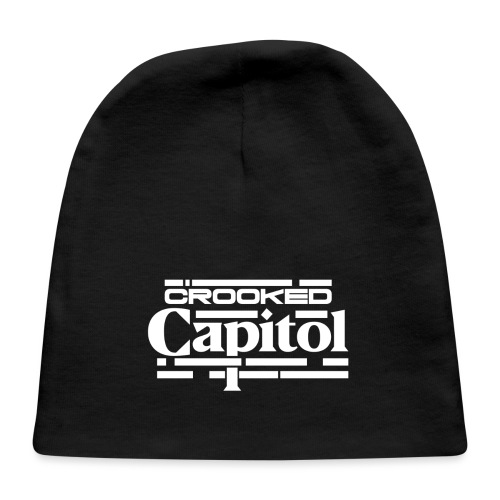 Crooked Capitol Logo White - Baby Cap