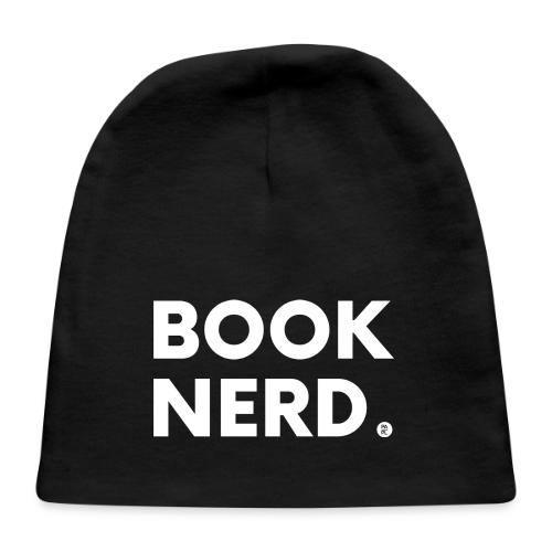 Book Nerd in White - Baby Cap
