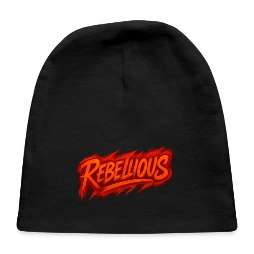 Rebellious Graffiti Neon Orange Streetwear T-Shirt - Baby Cap