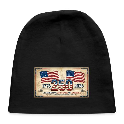 USA 250th Anniversary Flags Emblem - Baby Cap
