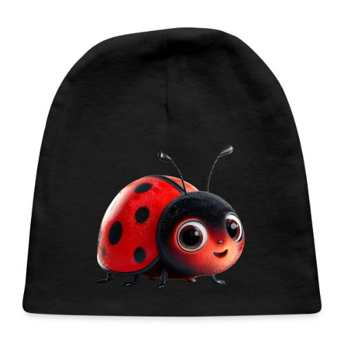 Adorable Cartoon Ladybug with Big Eyes - Baby Cap