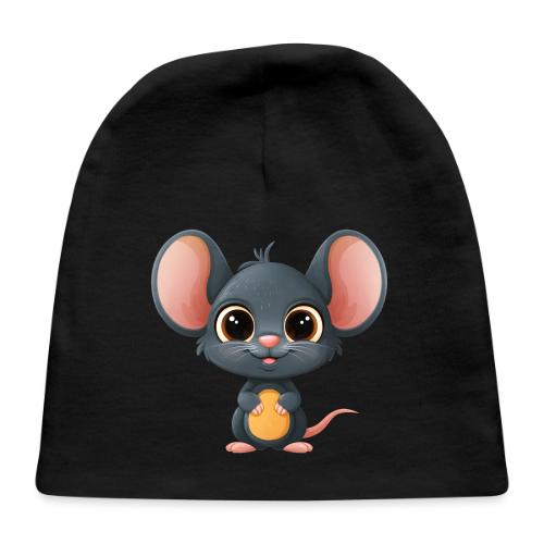 Joyful Cartoon Baby Mouse Smiling Brightly - Baby Cap