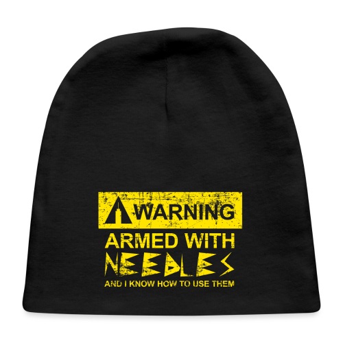 WARNING Armed With Needles - Baby Cap